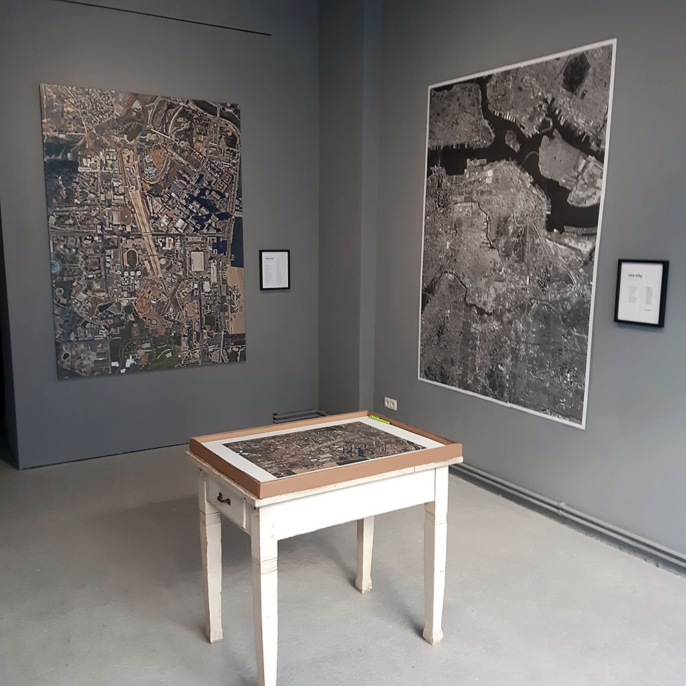 Exhibition View with the Skate City monumental print