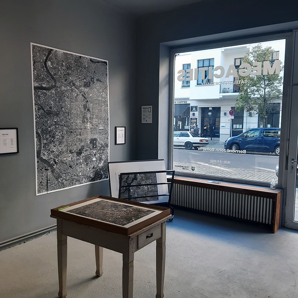 Exhibition View with the Skate City prints on display