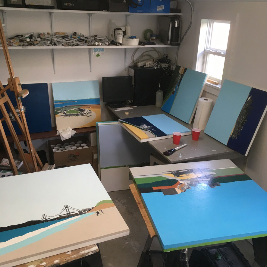 Bernard Bolter's studio, Sunset DIstrict, San Francisco