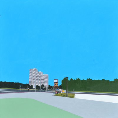 Landsberger Tor 2018, 2018, Acrylic photo transfer on canvas