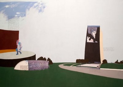 Skulptur Projekte Münster 2007, 2007, Mixed media on canvas