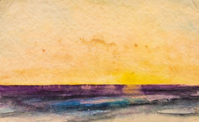 Watercolor Sunset 1