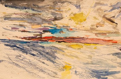 Watercolor Sunset 3